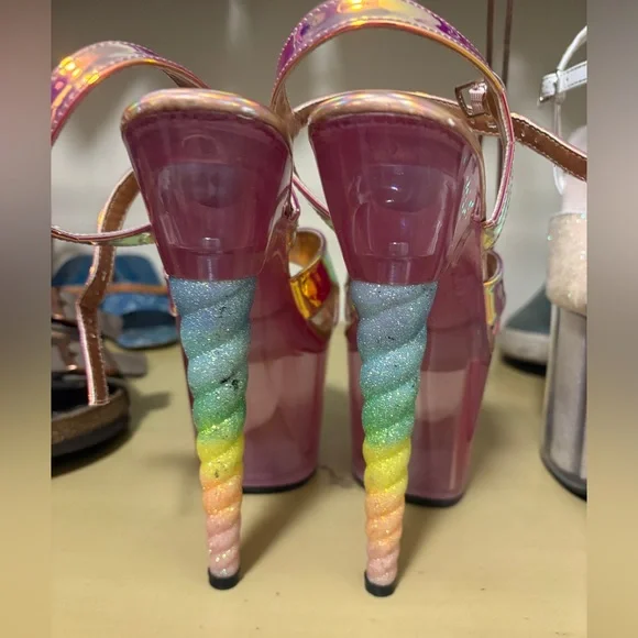 Pleaser Unicorn Dance Heels size 8 - Picture 4 of 6